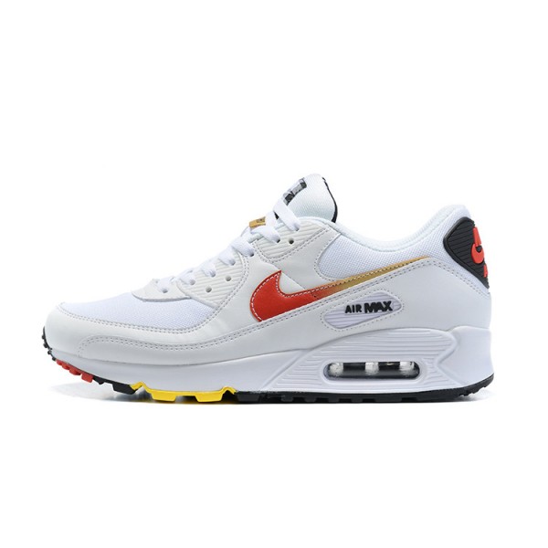 Nike Air Max 90 Herren Weiß Und Rot Schuhe