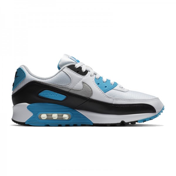 Nike Air Max 90 Damen/Herren Laser Blau Und Weiß Schuhe