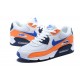 Nike Air Max 90 Damen/Herren Orange Blau AJ1285-104 Schuhe