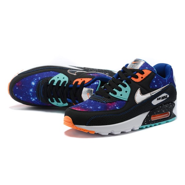 Nike Air Max 90 Damen/Herren Supernova Blau Weiß CW6018-001 Schuhe