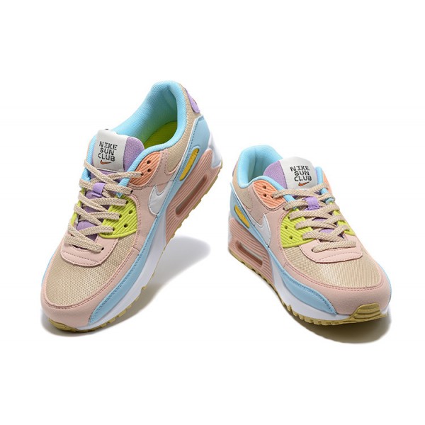 Nike Air Max 90 Damen Rosa Blau DJ9997-100 Schuhe