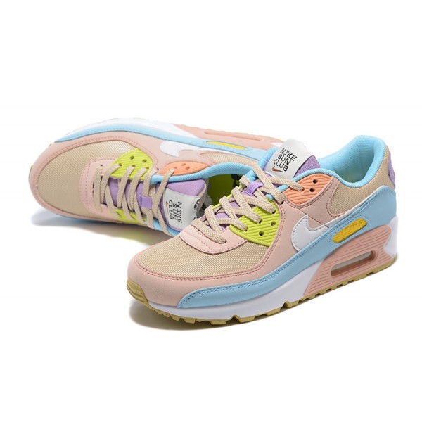 Nike Air Max 90 Damen Rosa Blau DJ9997-100 Schuhe