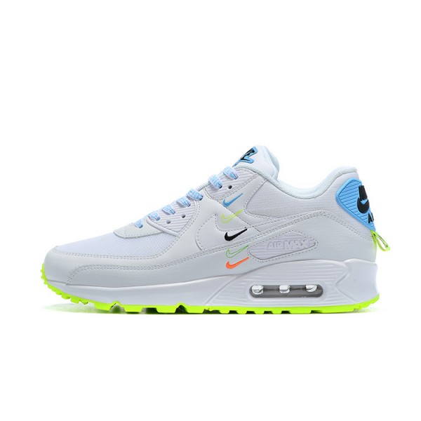 Nike Air Max 90 SE Herren Worldwide Weiß Blau CK7069-100 Schuhe