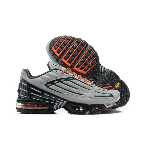 Nike Air Max Plus 3 Herren Grau Orange Und Schwarz DM2560-001 Schuhe