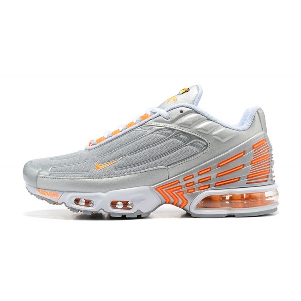 Nike Air Max Plus 3 Herren Grau Orange Und Silber Schuhe