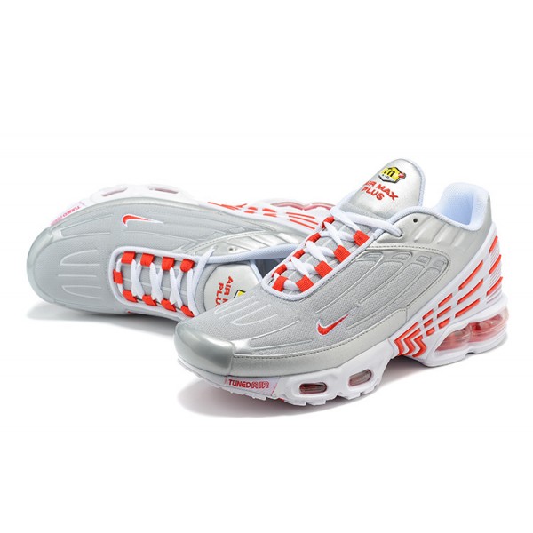 Nike Air Max Plus 3 Herren Grau Silber Und Rot  CK5178-072 Schuhe