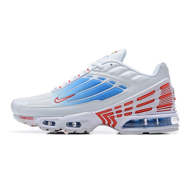 Nike Air Max Plus 3 Herren Weiß Blau Und Rot Schuhe