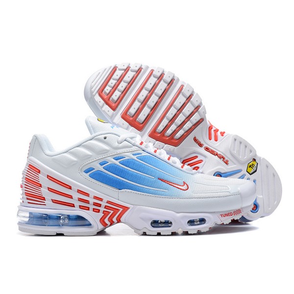 Nike Air Max Plus 3 Herren Weiß Blau Und Rot Schuhe