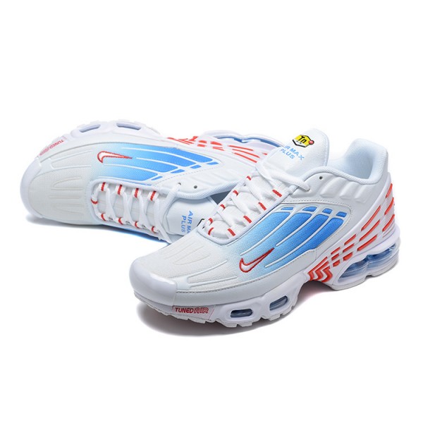 Nike Air Max Plus 3 Herren Weiß Blau Und Rot Schuhe