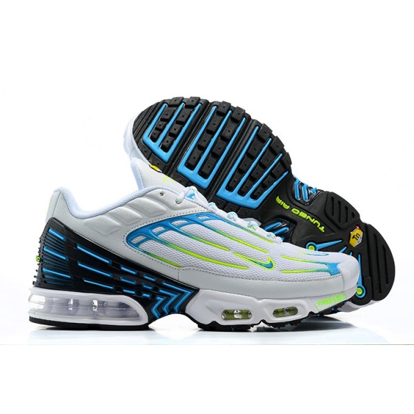 Nike Air Max Plus 3 Herren Weiß Blau Und Gelb DV7138-100 Schuhe