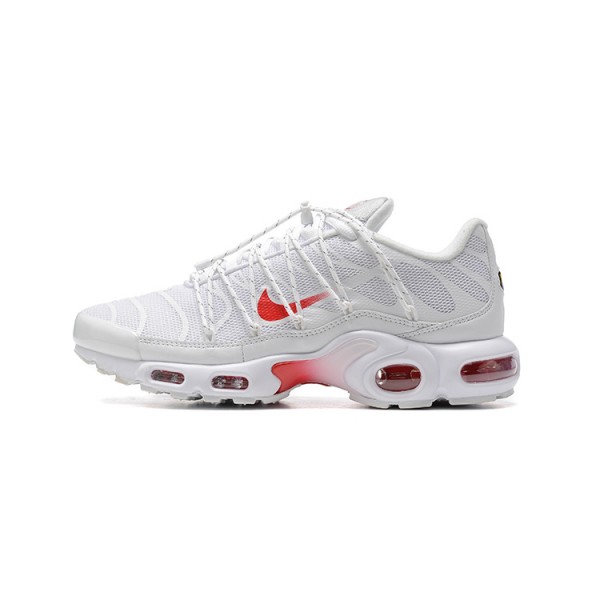 Nike Air Max Plus Utility Herren Weiß Rot FN3488-100 Schuhe