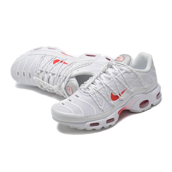 Nike Air Max Plus Utility Herren Weiß Rot FN3488-100 Schuhe