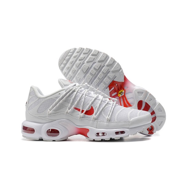 Nike Air Max Plus Utility Herren Weiß Rot FN3488-100 Schuhe