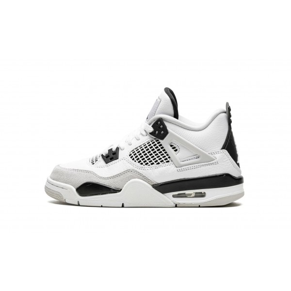 Nike Air Jordan 4 Grundschule Military Black 408452-111 Schuhe