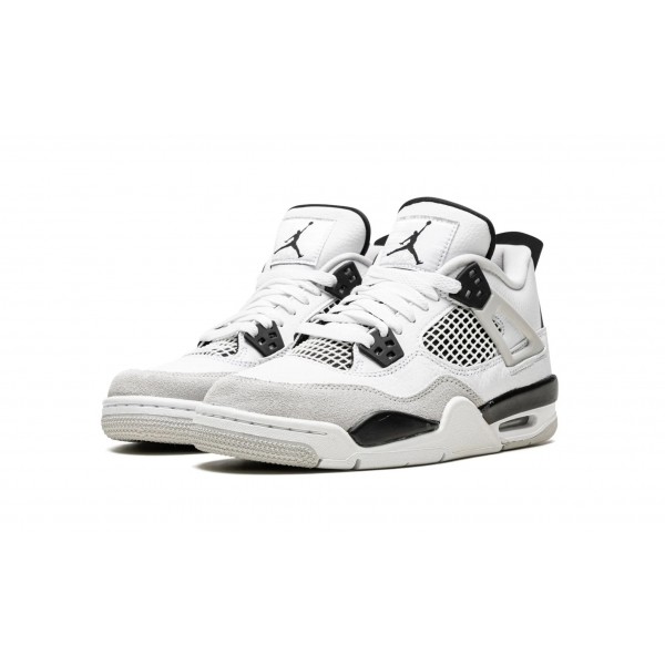 Nike Air Jordan 4 Grundschule Military Black 408452-111 Schuhe